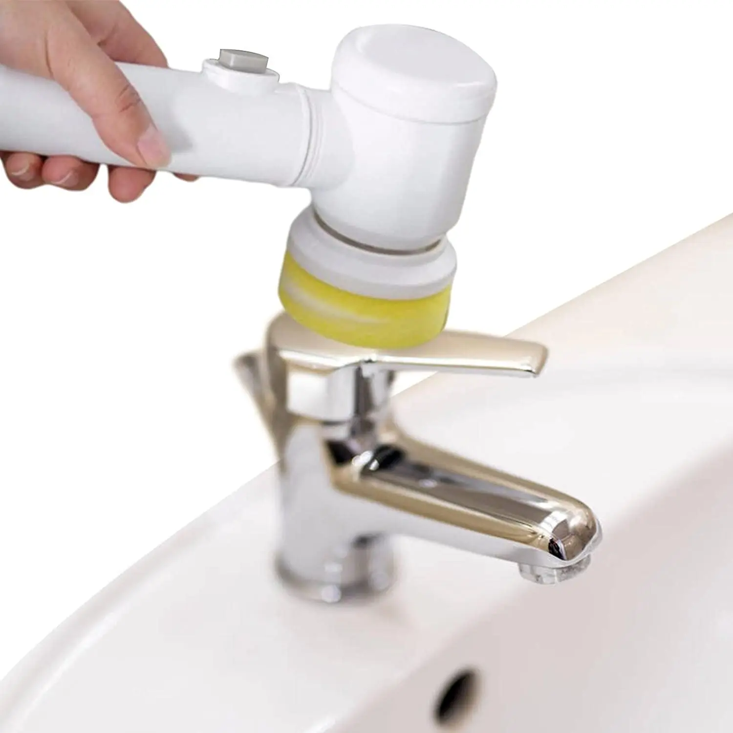 Битова Електрическа четка за почистване на вани 5 в 1, Инструмент за почистване на кухненски мивки, Електрическа четка за почистване на тоалетната чиния