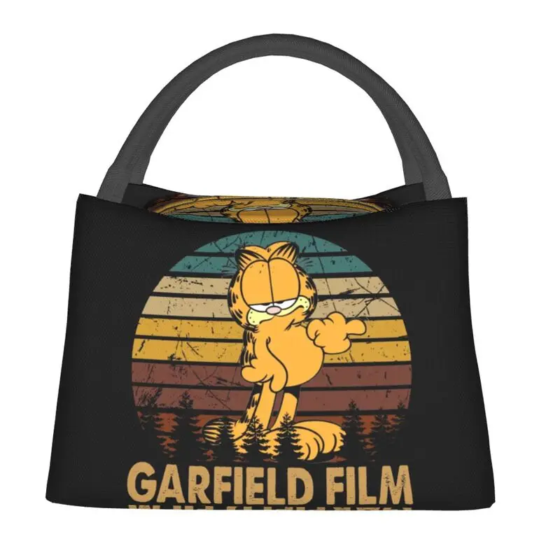 Ретро чанти Garfields с изолация за пикник на открито, забавни котка Caroong, водонепроница
