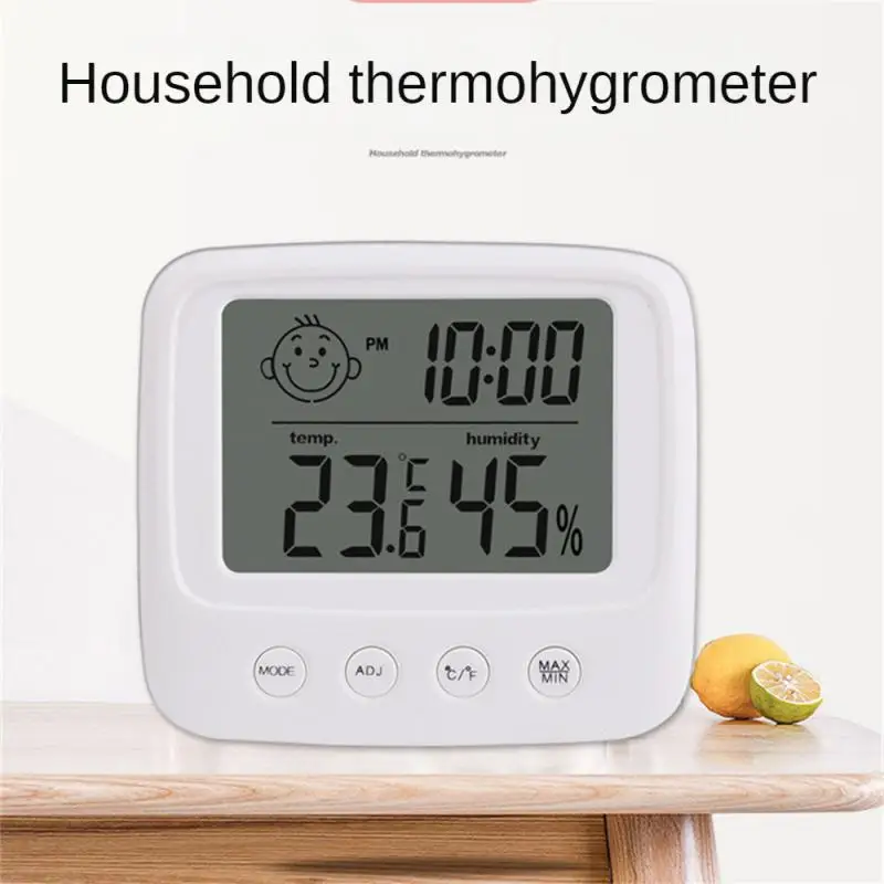 1-10 бр. Цифрово измерване на температура и влажност с осветление, Електронен влагомер за дома, термометър, метеорологичната станция, Детска стая