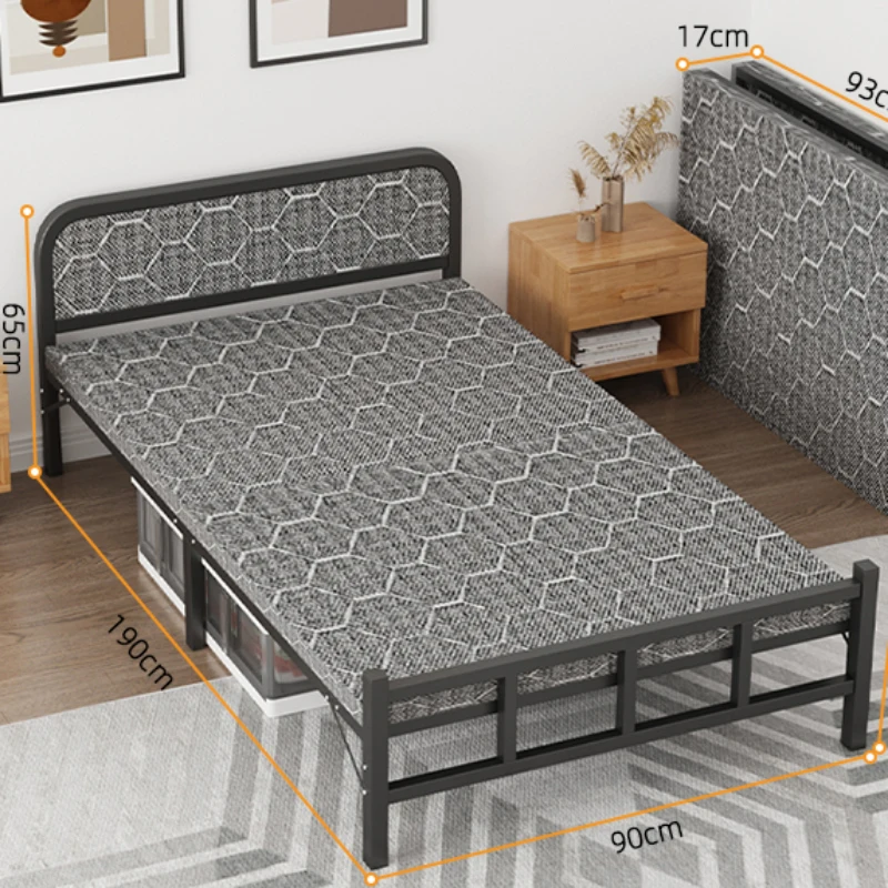 Единични Минималистичные Легла за дневна Метални Сгъваеми Евтини Легла За възрастни Безплатна Доставка Скандинавски Мебели за спалня
