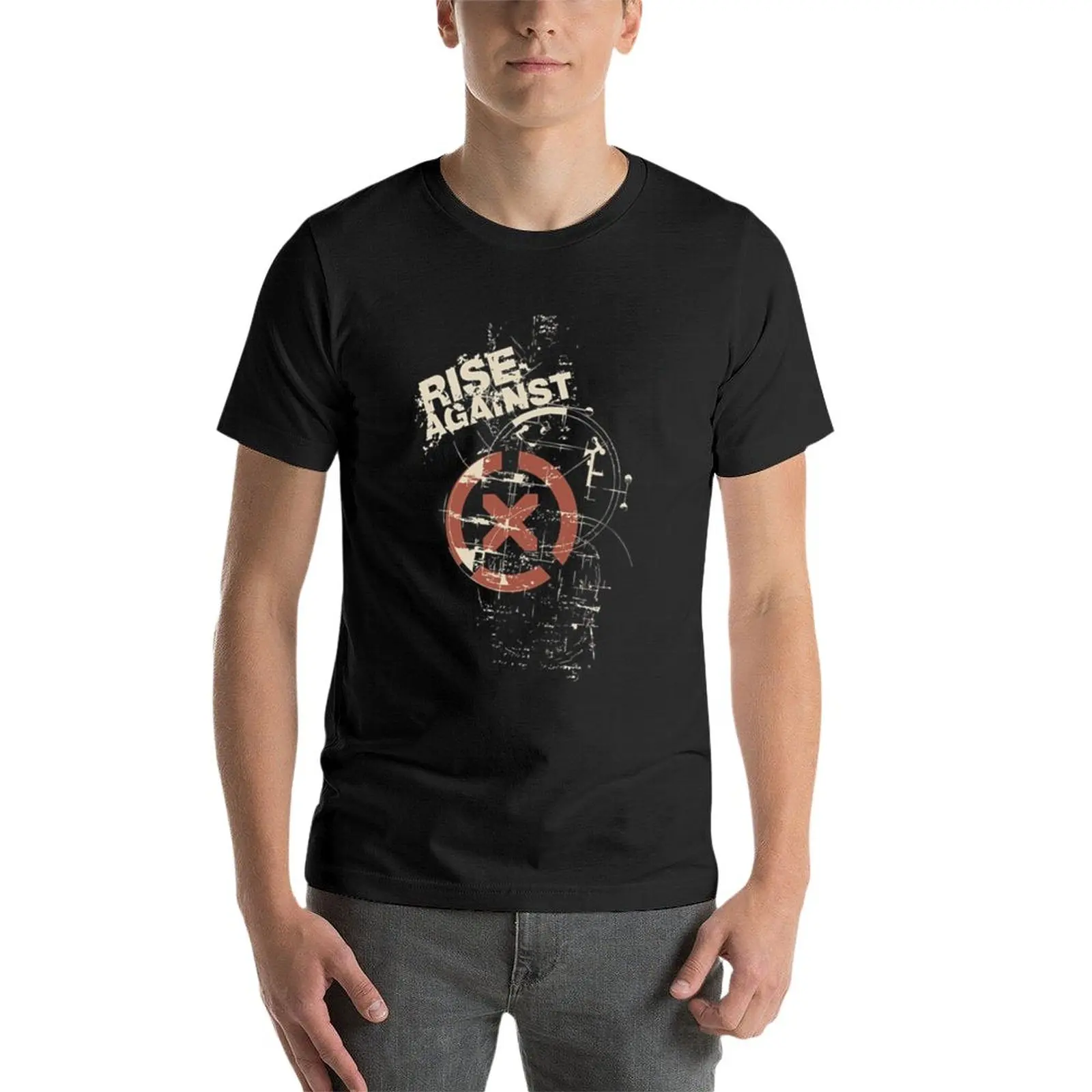 Нова тениска Rise Against, забавни тениски, дрехи в стил хипи, тениски с тежки тежести за мъже