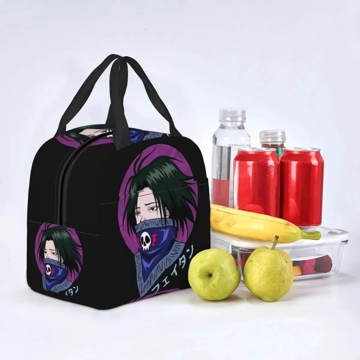 HXH Feitan Аниме Термоизолированная чанта за обяд Дамски Hunter X Hunter Множество чанта за обяд за пикник на открито Многофункционална кутия за храна