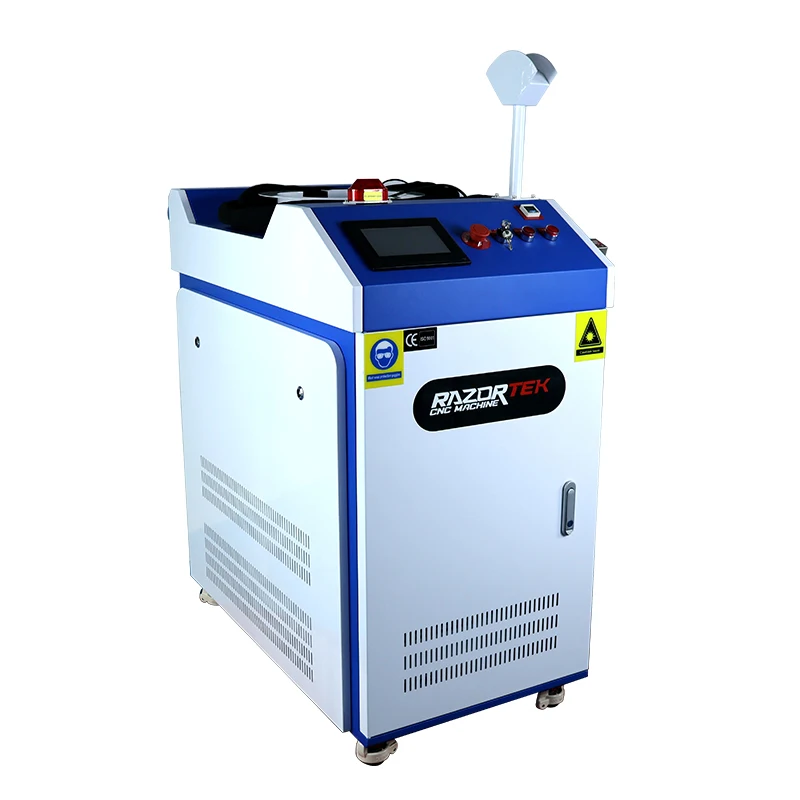 Оптични лазерни чистящая машина Razortek на новия дизайн с ефективно премахване на ръжда с мощност 1500 W 2000 W