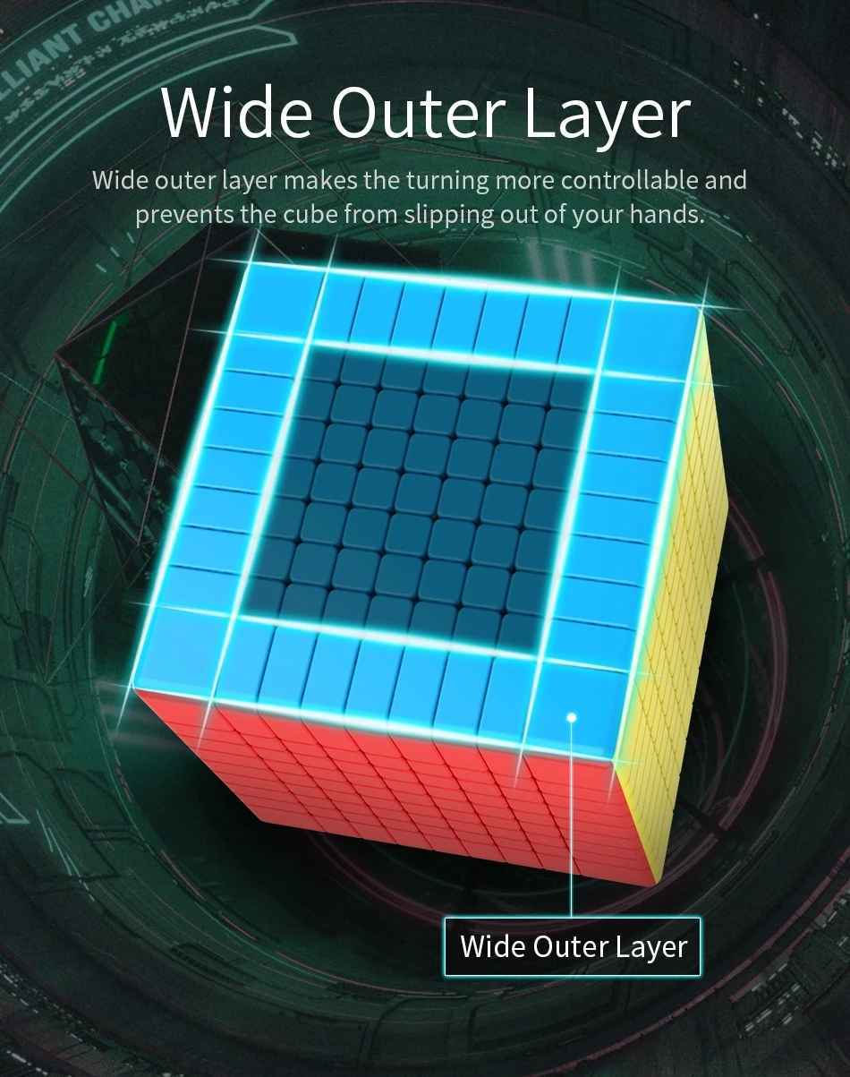 [Funcube] Moyu Meilong9 9x9x9 пъзел Cubo 9x9 Magic Cube Speed Образователен Професионален Магистралата cubo куб magic cubing клас