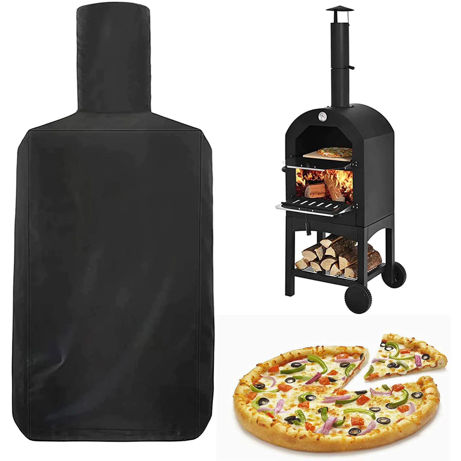 Калъф за фурни за пица от полиестер, ветрозащитный, който предпазва от ултравиолетови лъчи, за домашна кухня, трапезария