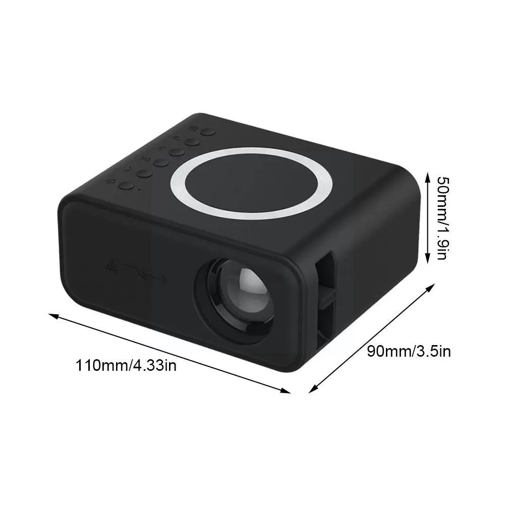 Преносим мини проектор YT300 LED Smart TV, 320 * 240 1080P Начало Безжичен WiFi Синхронизация на Видео телефон Тел USB Кино в прожектор Game Y7R7