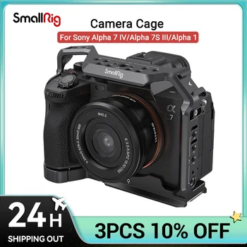 Пълна рефлексен фотоапарат SmallRig за Sony A7 IV a7m4 с прикрепен за камерата Sony Alpha 7 IV/A7S III/A1/A7R IV, с множество възможности за закрепване