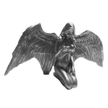 Статуята на Ангела, Сребърни Скулптури Женски Ангел от смола, Украшение, Нежна И Елегантна в Крилата Женска Статуя на ресторанта, спални