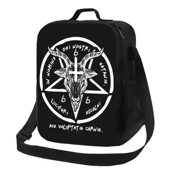666 Бафомет Термоизолированная Чанта за Обяд Sigil Of бизнес мениджър Knights Templar Преносима Чанта за Обяд Храна Bento Box
