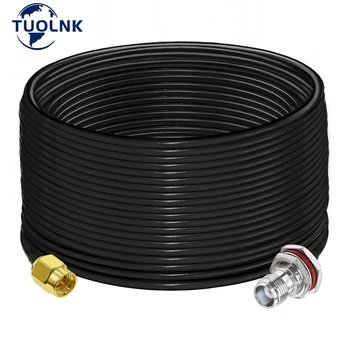 SMA Plug към TNC Женски Коаксиален кабел RG58 С ниски Загуби WiFi Антена удължителен кабел 20 см на 10 М 15 М 20 М, 25 М И 40 М RF Коаксиален Инсталационен кабел
