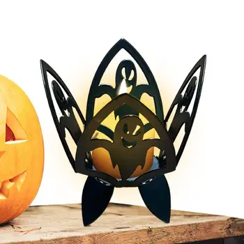 Държач за резервирането на Хелоуин, декорация във формата на крушка за Фестивала на Призраци, Украса за свещи на Хелоуин, Направи си сам, богат на функции