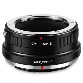 K & F Concept Алуминиево Преходни пръстен за обектива Contax Yashica CY Mount към тялото на камерата Nikon Z6 Z7, Адаптери за закрепване на Lenese C/Y-Z ATAKA