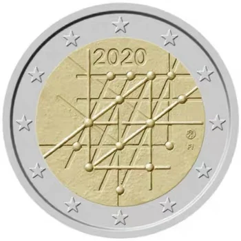 Финландия 2020 1-5-та годишнина на Университета в Турку Възпоменателна монета номинална стойност от 2 евро UNC 100% Оригинал