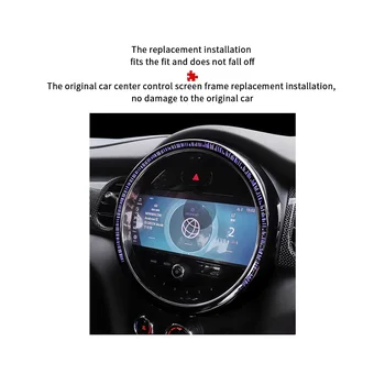 За MINI Cooper F55 F56 Екран на Централната конзола Декоративна Рамка за Mini F57 Покриване на Централното управление на Автомобил 2014-2022 8,8 Инча