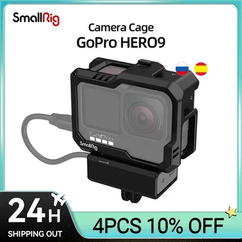 Пълна втулка екшън-камера SmallRig Black за GoPro HERO9/HERO10/HERO 11 Пълен втулка с защелкивающейся клапа за бързо разглобяване