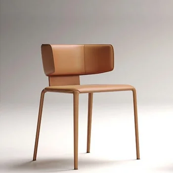 Италиански Минималистичен Дизайнерски Стол за Хранене Модерен Минималистичен стол за домашно Грим Скандинавски Стол С облегалка Мебели за спалня и всекидневна