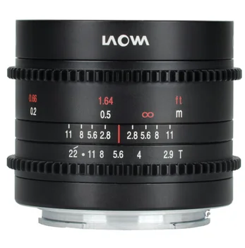 Кинообъектив Venus Оптика Laowa 9mm T2.9 Zero-D за Canon RF за Sony-E FUJIFILM X Leica L Micro 4 3 Nikon Z
