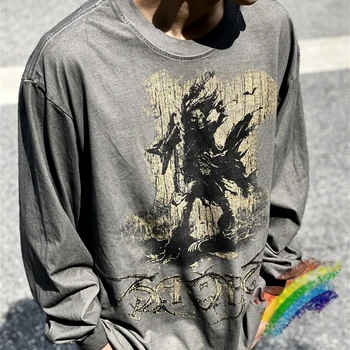 Тениска с Джъстин Бибером, мъжки, Дамски, Висококачествена тениска с надпис Оверсайз, графити, тениски с дълъг ръкав