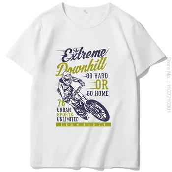 Тениска The Extreme Downhill Мъжки Дамски Градинска модерна риза с къс ръкав в стил хип-хоп, Градинска облекло за хипстеров, Лятна мъжки дрехи