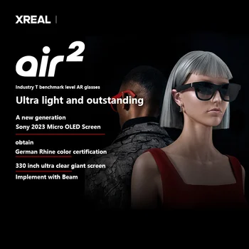 Умни AR-очила XREAL Air 2 с микро OLED екран Преносими Леки AR-очила с ультрагигантским екран 330 инча Sunglas