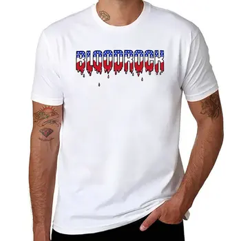 Нова тениска Bloodrock, дрехи kawaii, тениска за момчета, ново издание, мъжки бели тениски