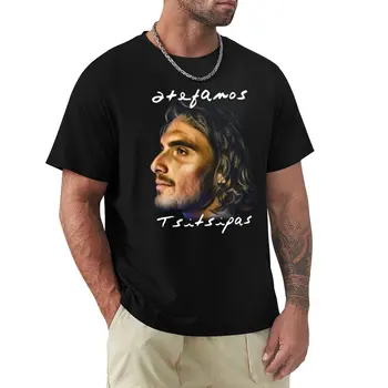 Стефанос Циципас (12) Тениска, тениска с аниме, естетична дрехи, бързосъхнеща тениска, тениски, дрехи за мъже
