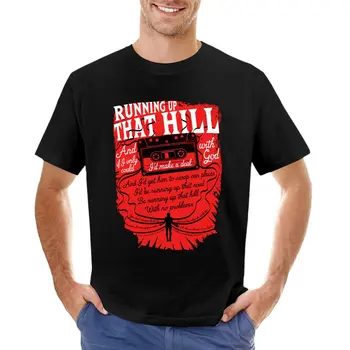Тениска Running up that hill, дрехи с аниме, графична тениска мъжка тениска