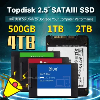 Вътрешен твърд диск, SSD, SATA, 2.5-инчов 1 TB И 2 TB 4 TB HDD Високоскоростен пренос на Данни Ssd SATA 3 Вътрешен твърд диск за преносим компютър