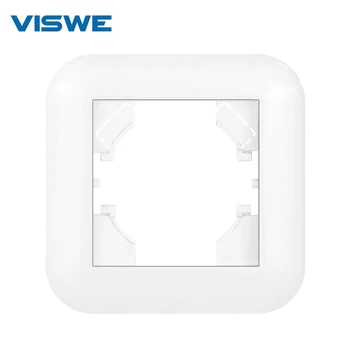 VISWE 1-Рамка на Е панел, Аксесоари за прекъсвач и контакти, Пожароустойчива лента за вашия КОМПЮТЪР от серията G, Дизайн с кръгла ъгъл 
