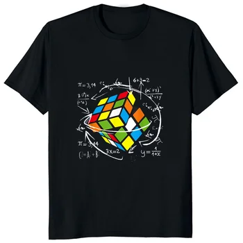 Тениски с Рубиками за учители по математика, Забавни Сладки Математически подаръци с Рубиком, Върхове, Градинска облекло Rubix, Подаръци за рожден Ден с къс ръкав, Лятна Мека Тениска