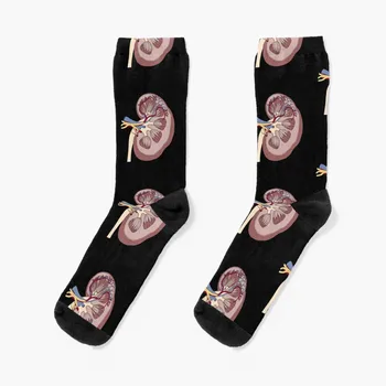 Чорапи за анатомия на бъбреците, луксозни чорапи, хокей чорапи с принтом, спортни чорапи