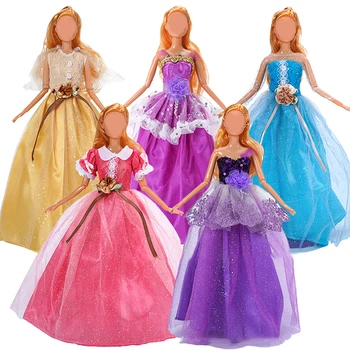 30 см стоп-моушън облекло, рокля на Принцеса с влак, сватбената рокля на Булката за кукла, аксесоари, играчки, декорации за дома