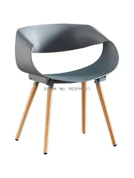 Модерен минималистичен стол за дома, пластмасов скандинавски мрежест червен маса за хранене, стол с облегалка, стол за почивка, работно бюро, маса за преговори и