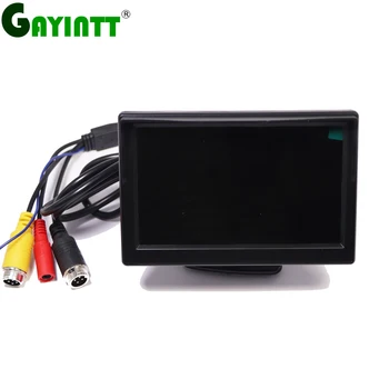 Авто монитор GAYINTT AHD 5 инча 4PIN и AV порт за архивиране на автомобилна камера за обратно виждане HD
