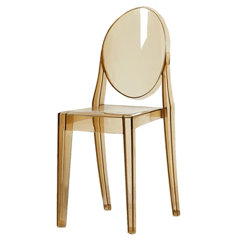 Модерни акрилни Трапезни столове Living White Красиви Трапезни столове за хол От бяла Пластмаса Sedie Sedia Da Pranzo Мебели за дома