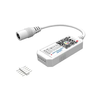 DC5V-24V LED Bluetooth Mini APP Интелигентен регулатор на яркостта на RGBW LED Light Strip Controller