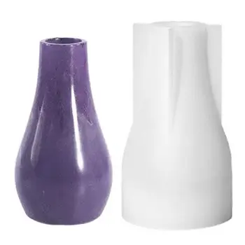 Форма за вази от епоксидна смола, Силиконови Форми за леене във Ваза със сушени цветя, Украшение 3D, правенето на занаяти, Декорация за дома, Занаяти