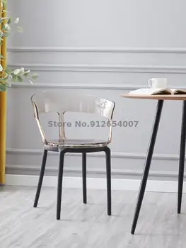 Трапезария стол в скандинавски стил, Домашен модерен минималистичен стол, Стол с пластмасова балконной стол, Стол за почивка, Работно стол, Маса за преговори и