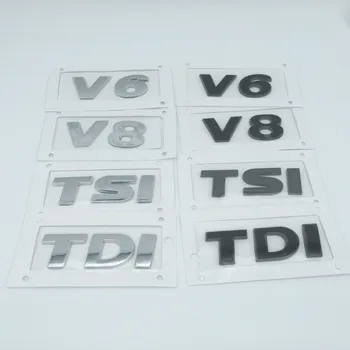 1 бр., 3D ABS, високо качество, V6 и V8 TDI, TSI, автомобилни стикери с надпис на задния багажник, емблема, табелка, етикет за подреждане