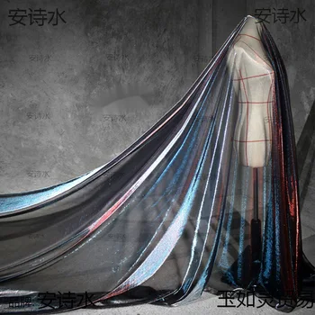 Структура на тъкан Плат за рокли на Студентска фантазия Обещаваща прежди за лазерни състезания своеобразна мрежа с изрези