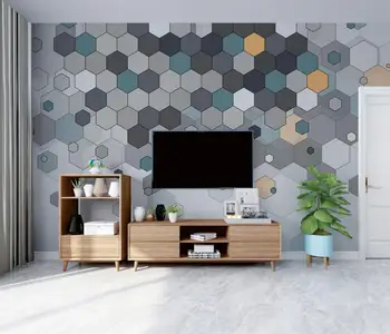 beibehang, изработени по поръчка в скандинавските модерни абстрактни геометрични стикери за стена, тапети, като фон за телевизора в хола, голям стенопис papel de parede