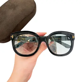 Висококачествени маркови дизайнерски очила LUXRURY в ярки кръгли рамки за мъже и жени, очила по рецепта на поръчка TF 1114
