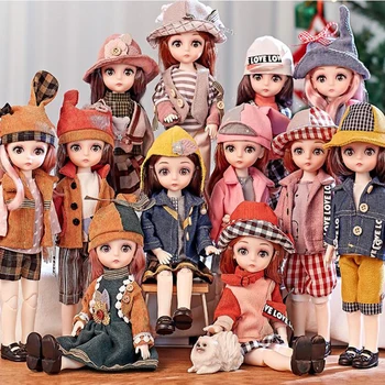 12 кукли съзвездието BBGirl BJD на Куклата 30 см сферични Колекция Кукли Подарък Играчка, Аксесоари За грим, Рокля сам Кукли, играчки за момичета