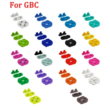 Многоцветни Висококачествени оригинални бутони, токопроводящие гумени облицовки, сменяеми аксесоари за бутоните за GameBoy Color GBC