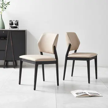 Модерни минималистичные трапезни столове от бяло дърво вощеного