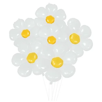 6 бр. балон с шест венчелистчета, рожден ден, гигантски балони, емулсия, детски спомени, Алуминиево фолио, декорация, детски майлар