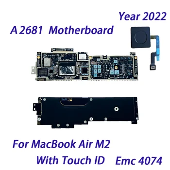 Протестированная Логическа такса A2681 M2 8G 16G 500G 1 TB SSD За Macbook Air M2 A2681 2022 дънна Платка 820-02862