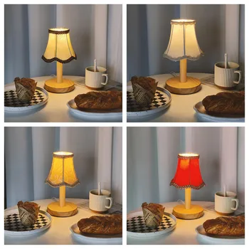 Прост лампа за полилеи, Ретро-свещ, текстилен лампа за полилеи, модерен калъф за лампата в скандинавски стил за декорация на дома