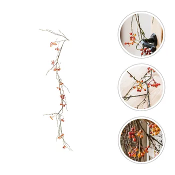 Имитация на плодове Ратан Изкуствена лоза Декорация на дома, Гирлянда от Канап Зрънце цвете Пластмасови Гирлянди
