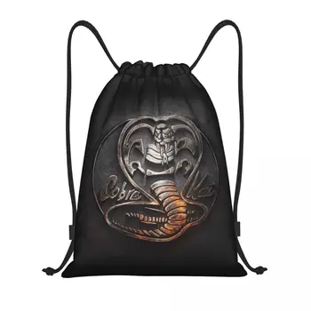 Раница на съвсем малък Cobra Kai, спортна спортна чанта за жени и мъже, чанта за пазаруване The Karate Kid
